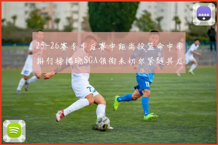 25-26赛季季后赛中距离投篮命中率排行榜揭晓SGA领衔米切尔紧随其后哈登位列第五